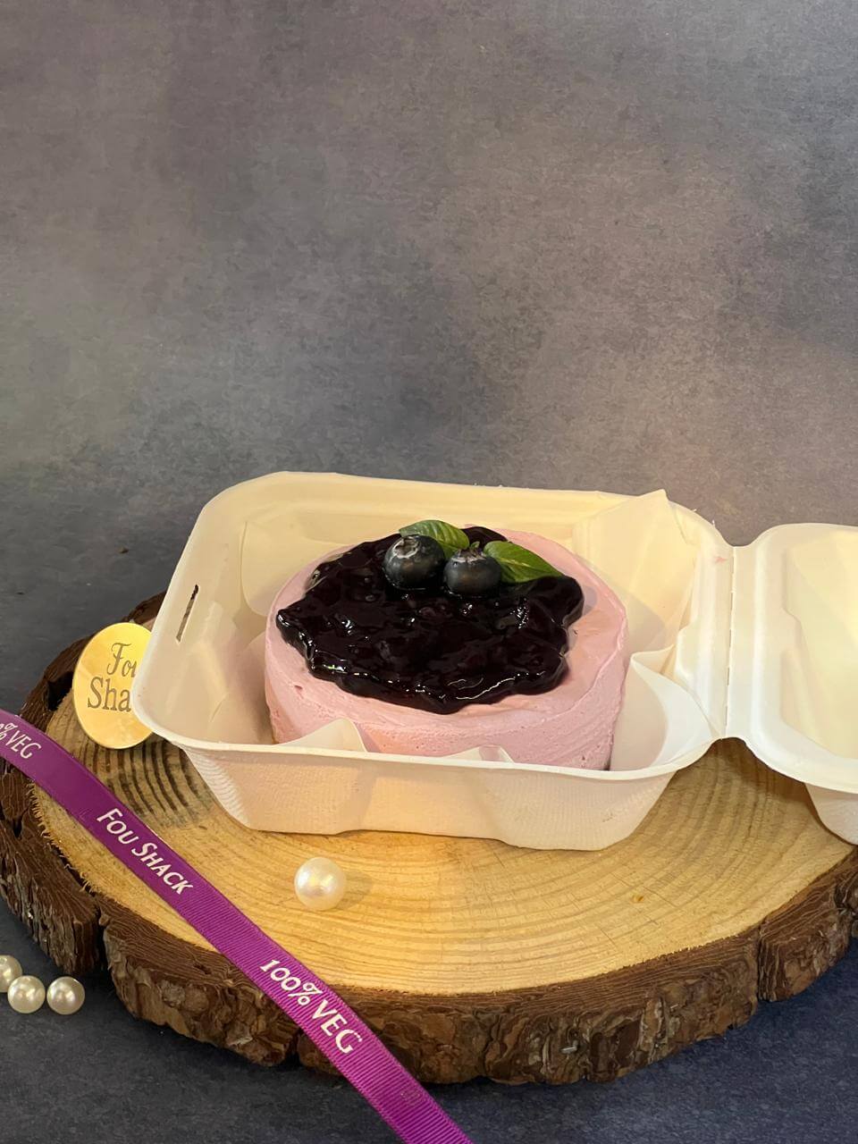 Best 100% Veg Blueberry Bento Cheese Cake in Nagpur